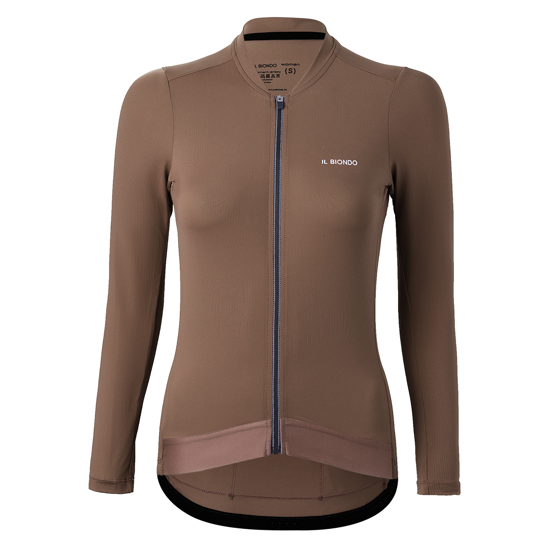 IL Biondo Element Jersey LS Dame - Brun