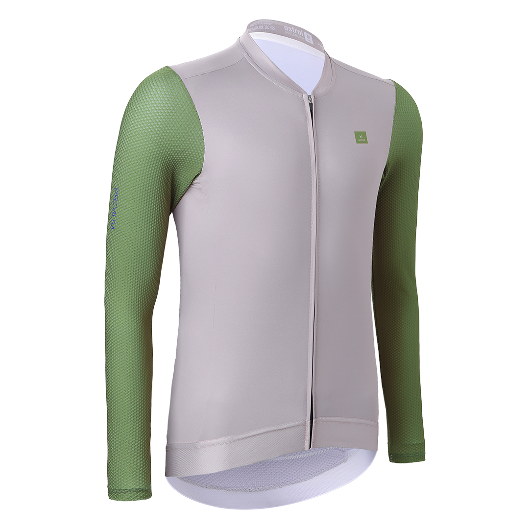 Astral Premium Tech Jersey LS Herre - Earth Brown