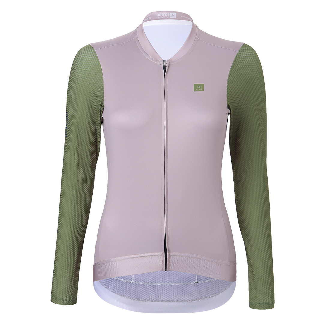 Astral Premium Tech Jersey LS Dame - Earth Brown