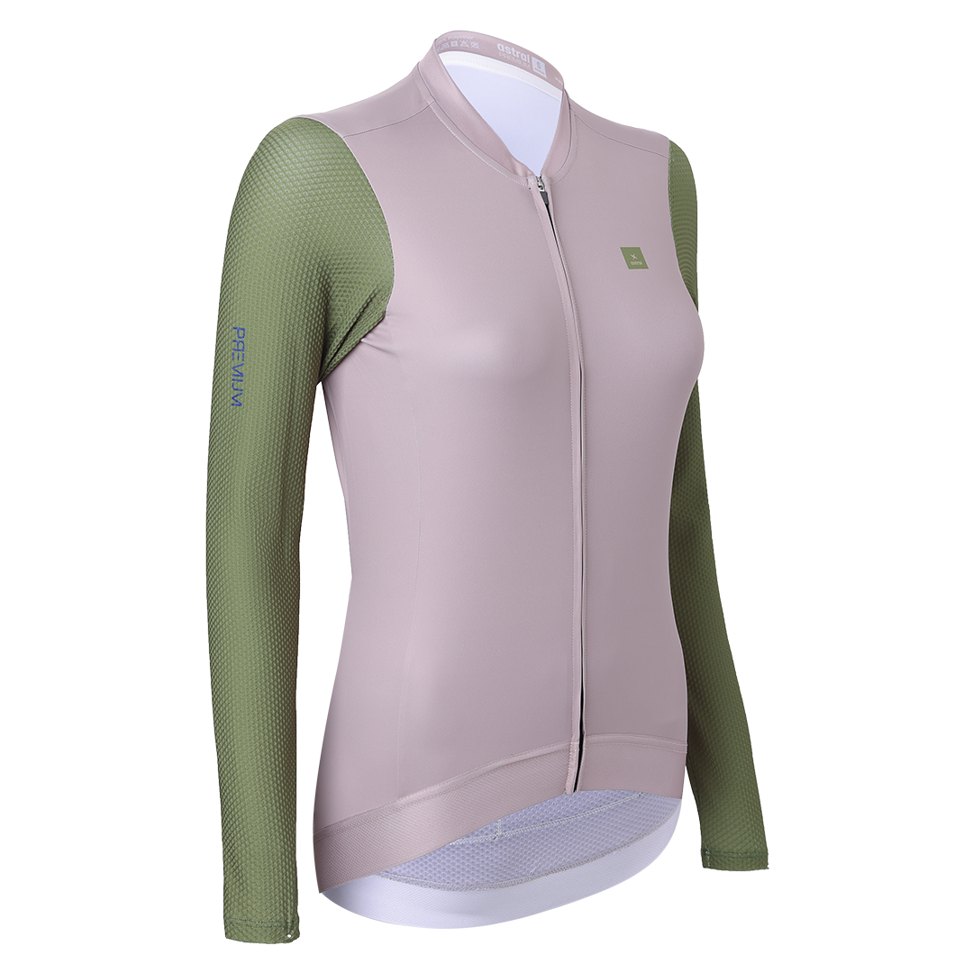 Astral Premium Tech Jersey LS Dame - Earth Brown