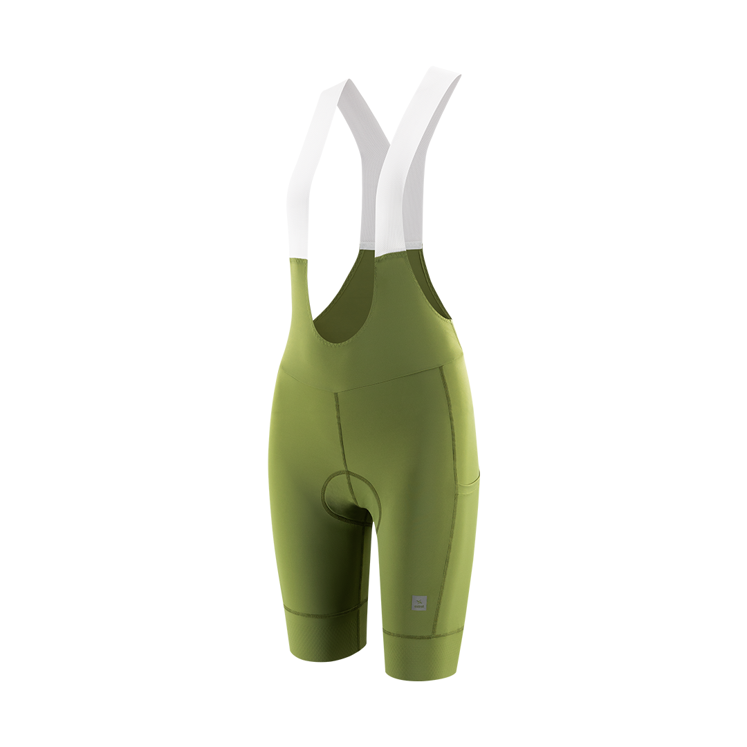 Astral Premium Bib Shorts Dame - Light Olive