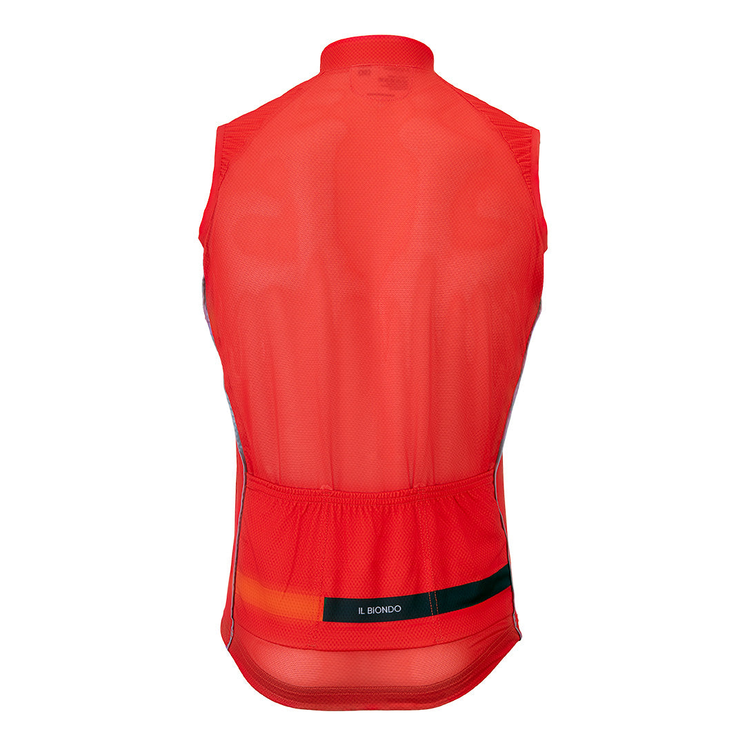 Il Biondo Courage Flight Cykelvindvest Herre - Deep Orange