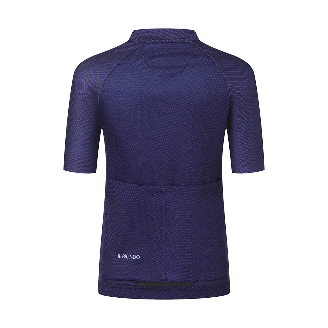 Il Biondo Monument II Kortærmet Cykeltrøje Junior - Ink Blue