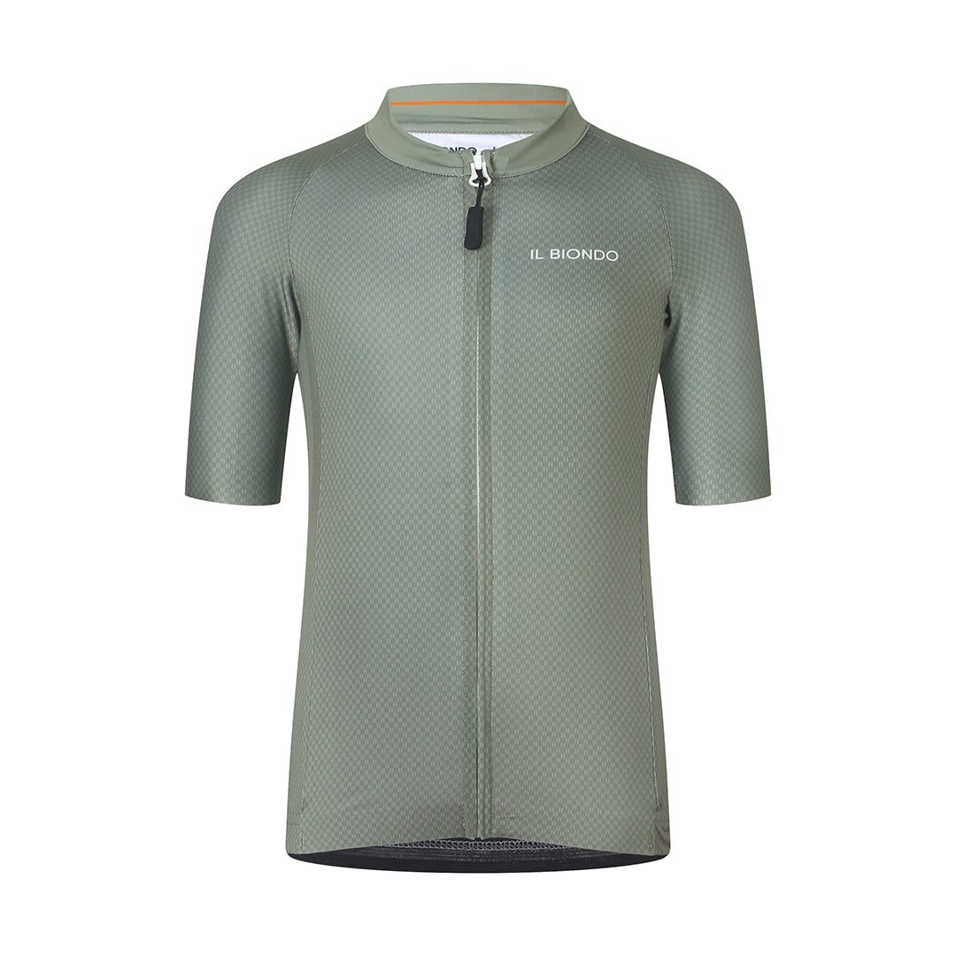 Il Biondo Monument II Kortærmet Cykeltrøje Junior - Light Olive