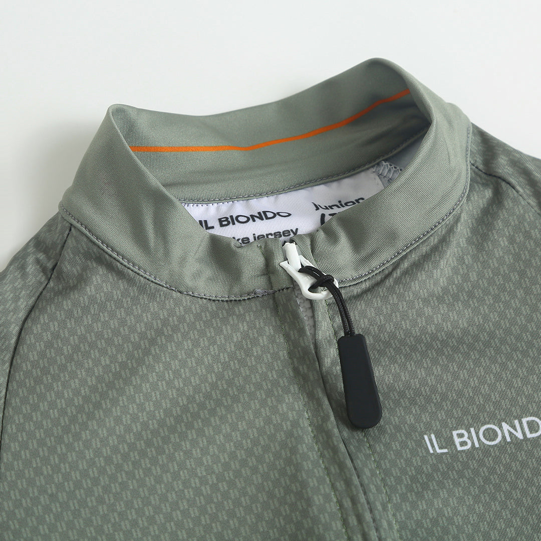 Il Biondo Monument II Kortærmet Cykeltrøje Junior - Light Olive
