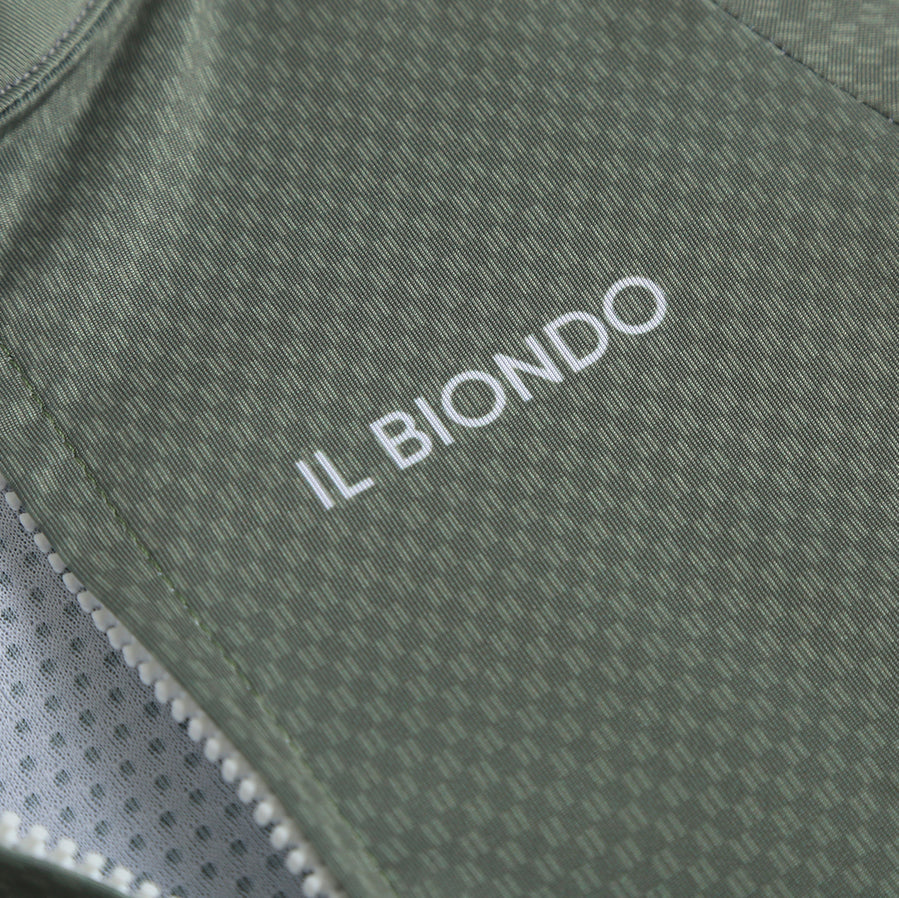 Il Biondo Monument II Kortærmet Cykeltrøje Junior - Light Olive