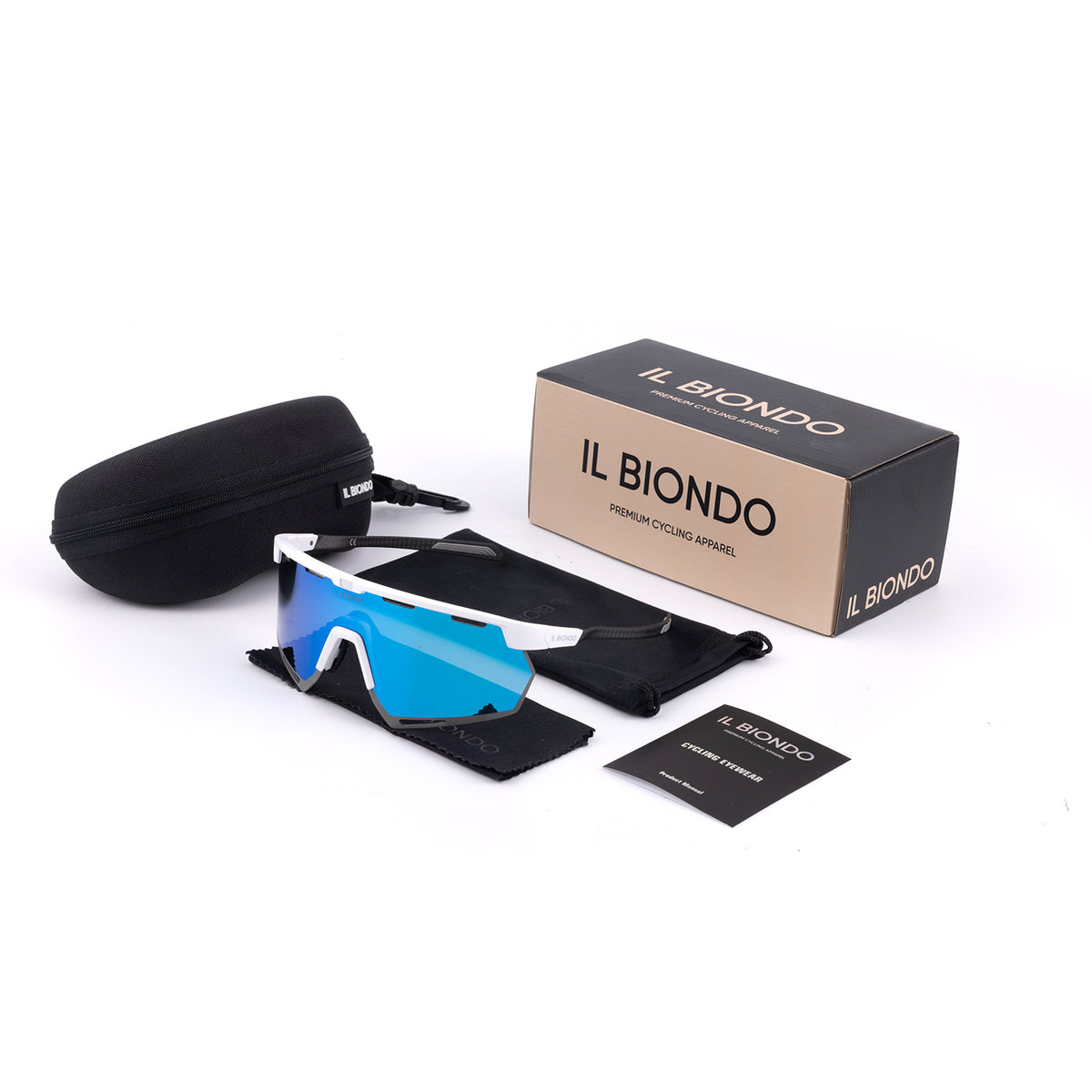 Il Biondo Vision Cykelbrille - White/Blue