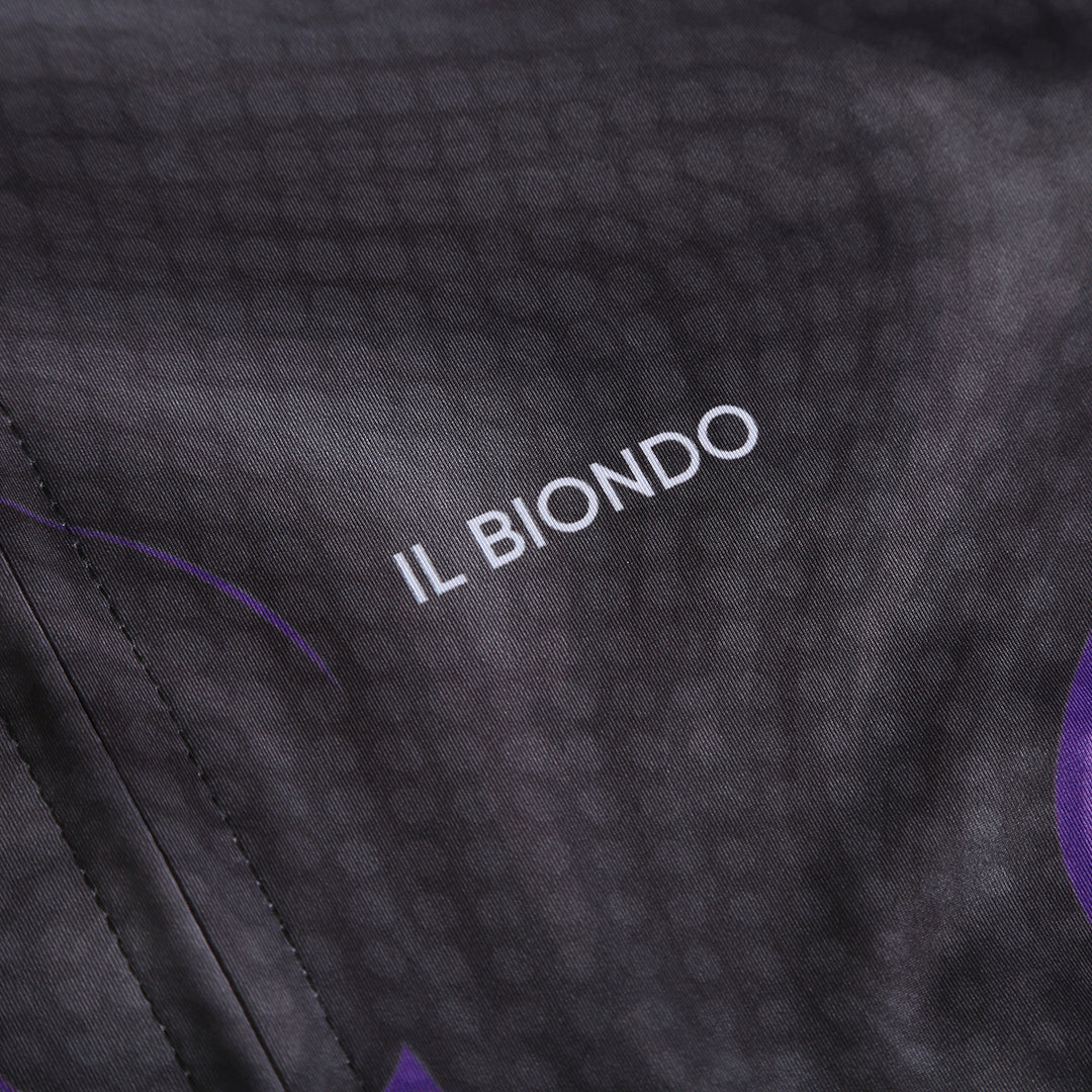 Il Biondo Infinito Kortærmet Cykeltrøje Dark Grey - Herre