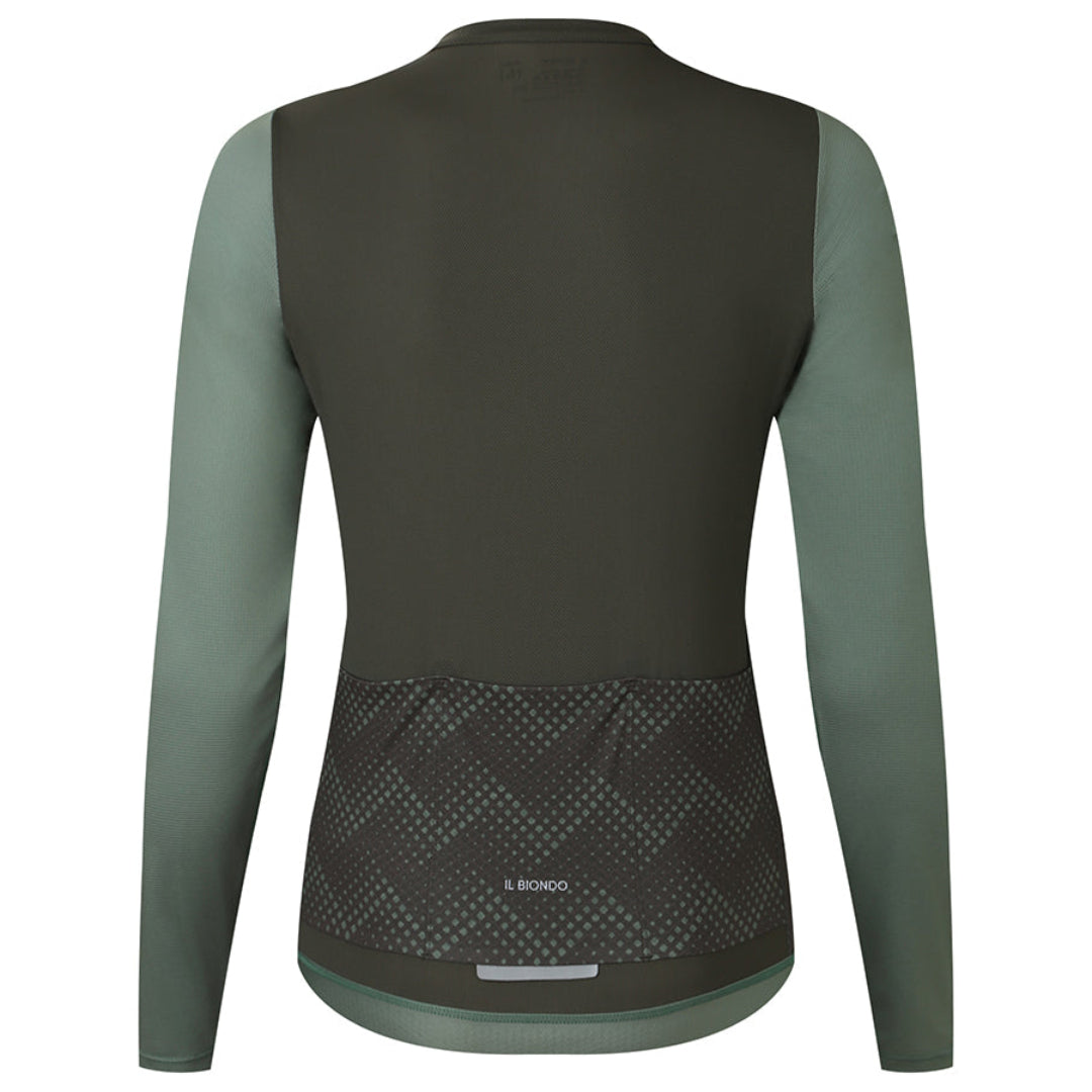 Il Biondo Vento Langærmet Cykeltrøje Herre - Dark Olive