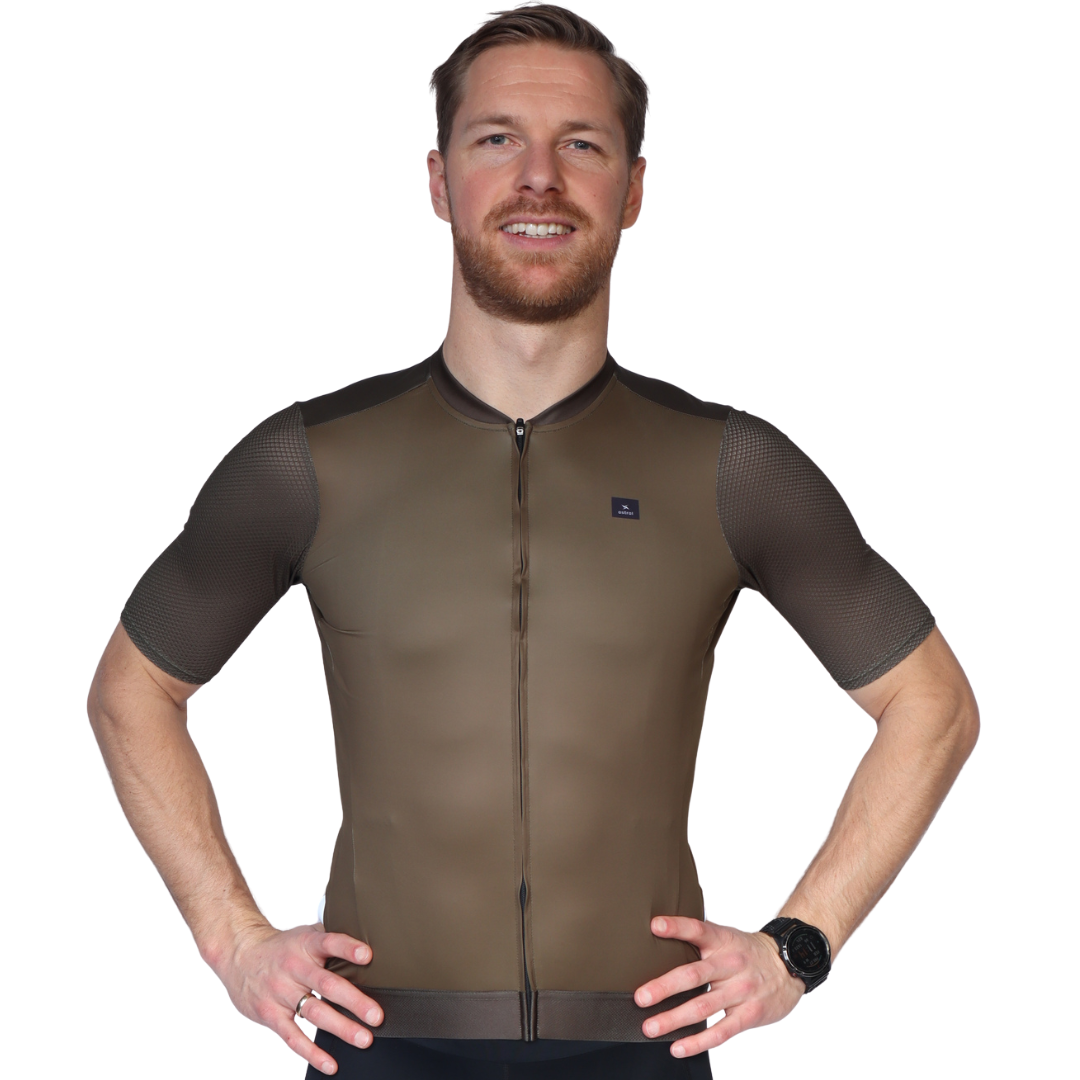 Astral Premium Tech Kortærmet Cykeltrøje Herre - Dark Olive