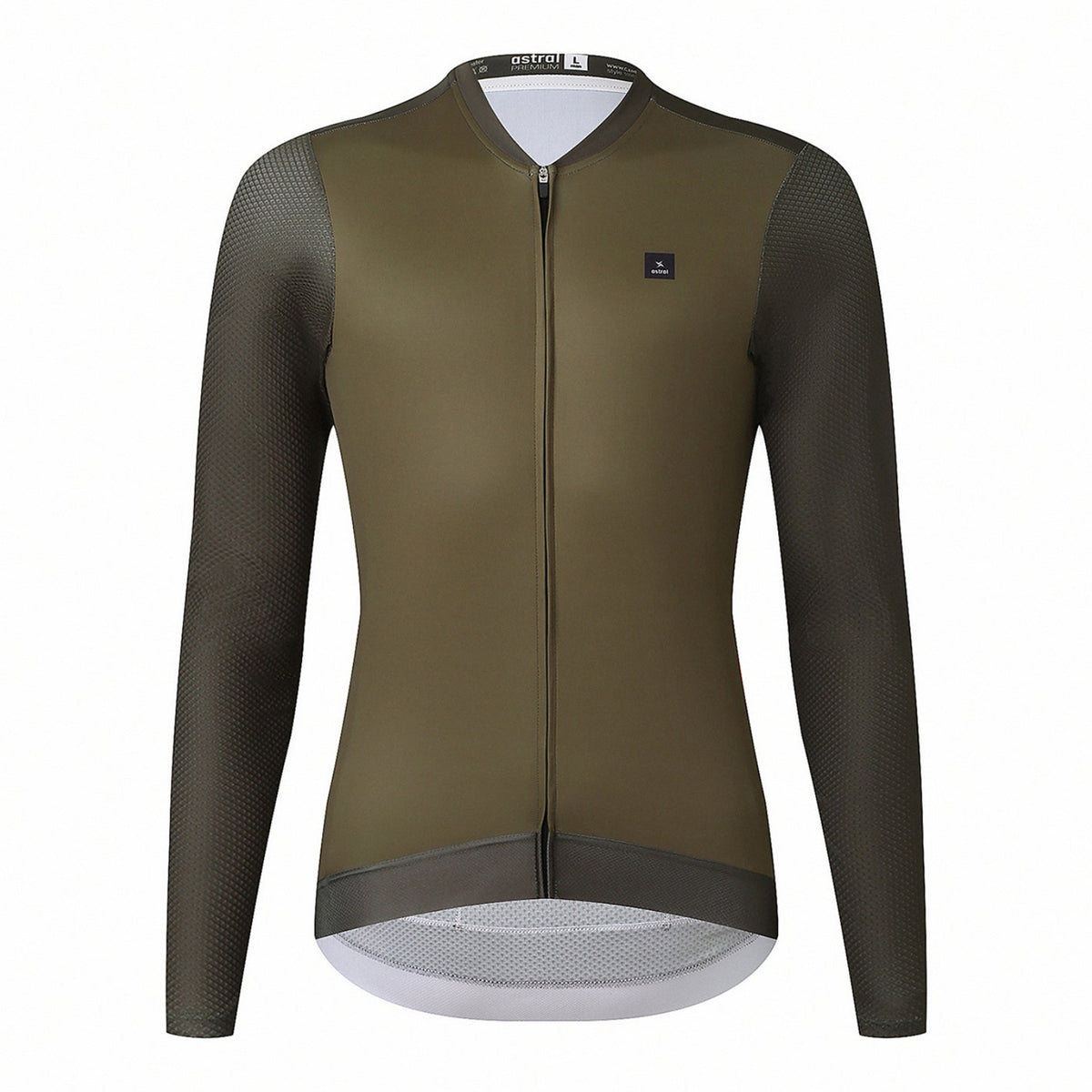 Astral Premium Tech Langærmet Cykeltrøje Herre - Dark Olive