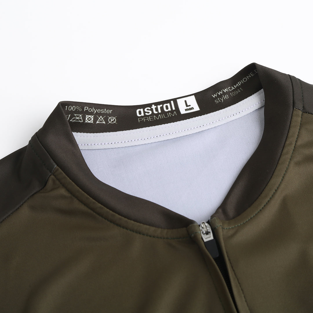Astral Premium Tech Langærmet Cykeltrøje Herre - Dark Olive
