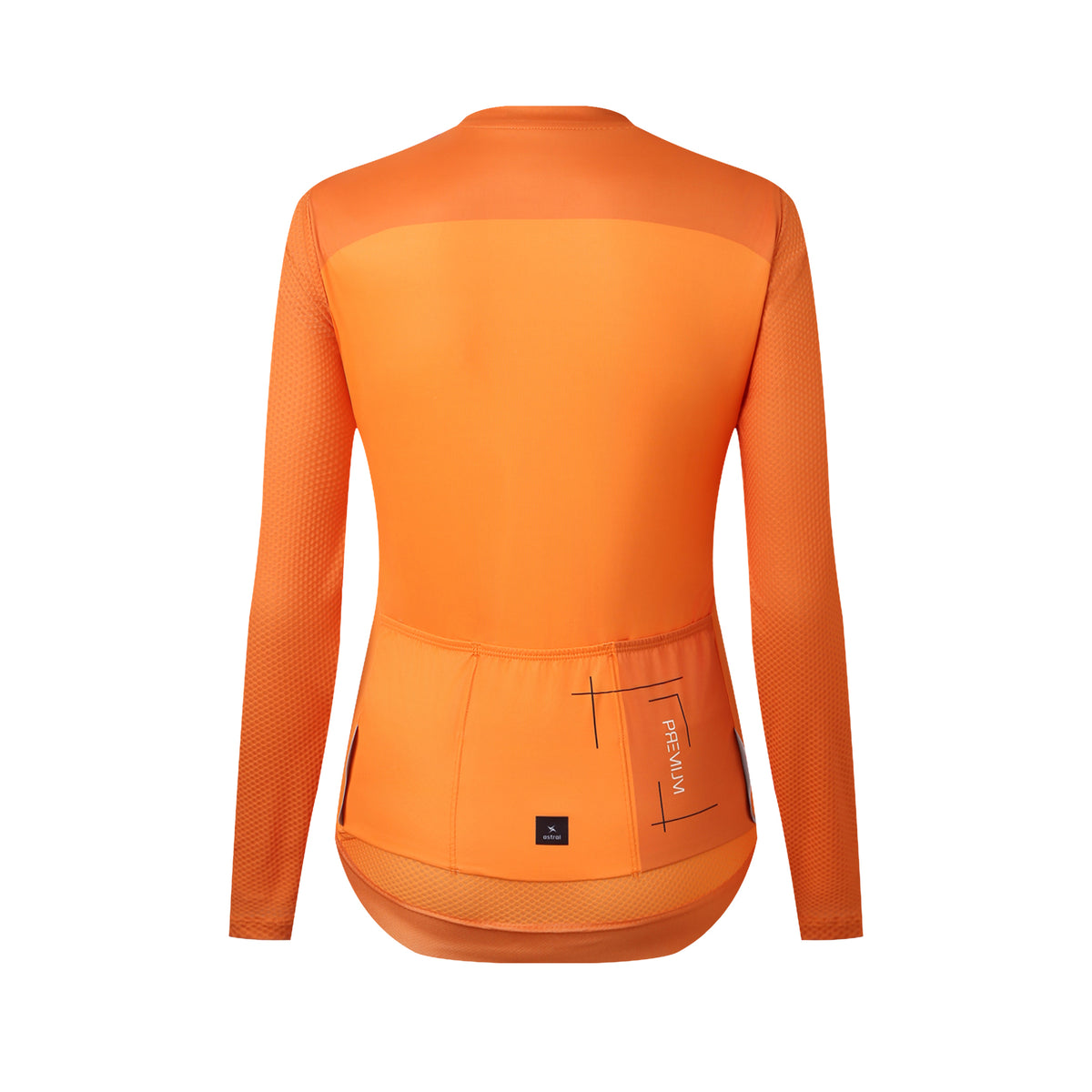 Astral Premium Tech Langærmet Cykeltrøje Dame - Orange
