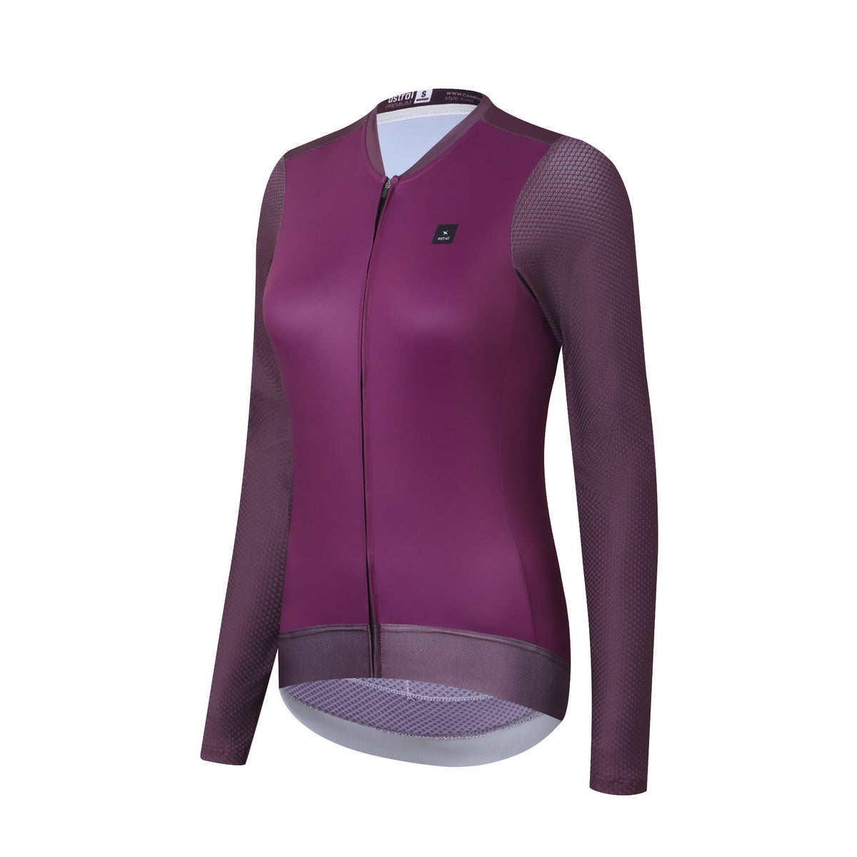 Astral Premium Tech Langærmet Cykeltrøje Dame - Grape