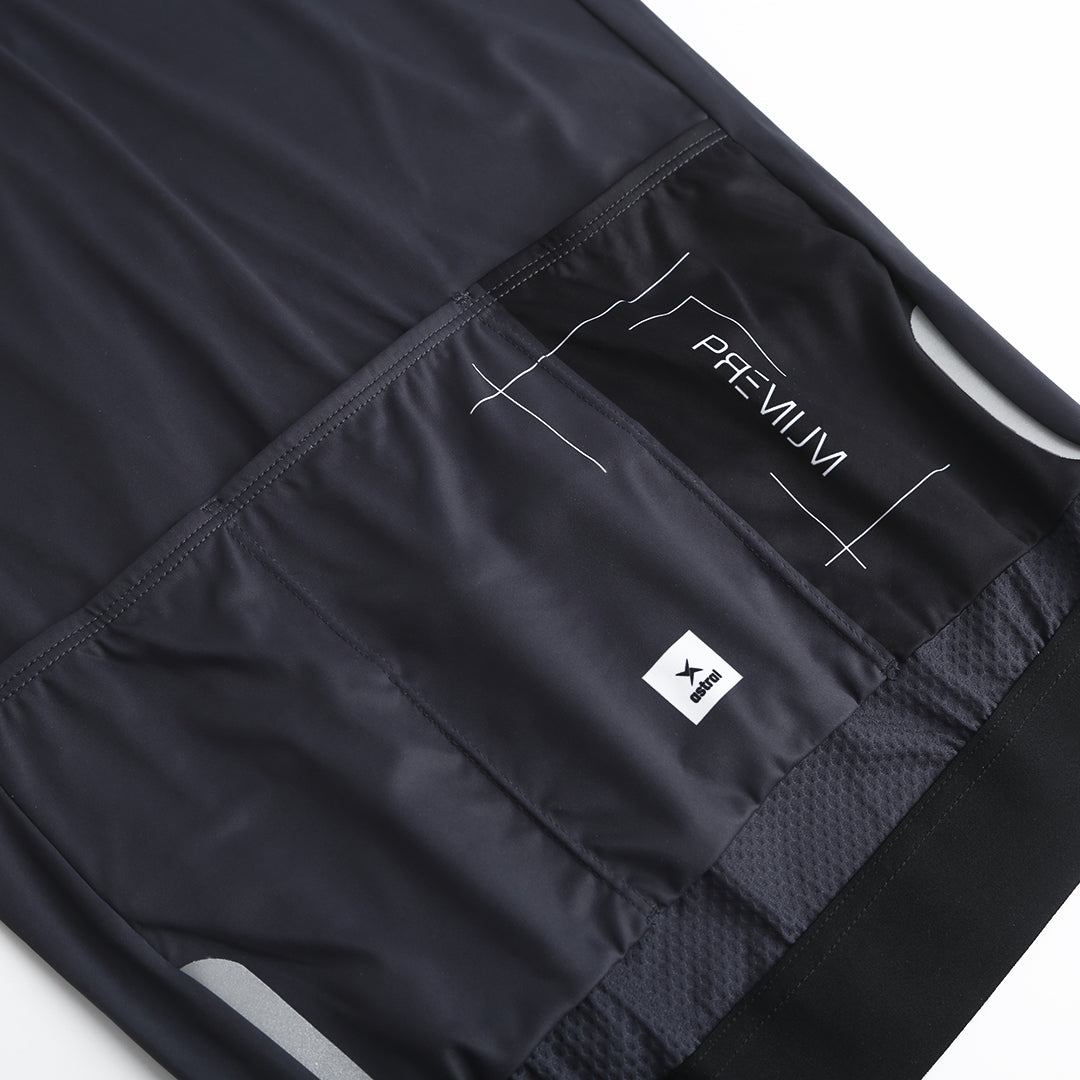 Astral Premium Tech Kortærmet Cykeltrøje Dame - Steel Black