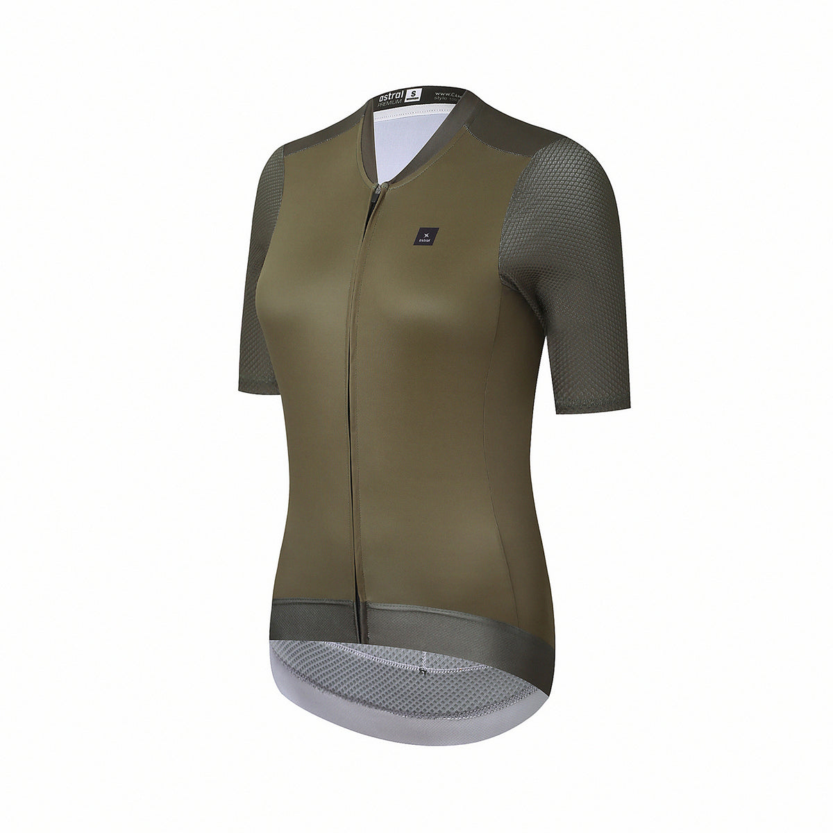 Astral Premium Tech Kortærmet Cykeltrøje Dame - Dark Olive