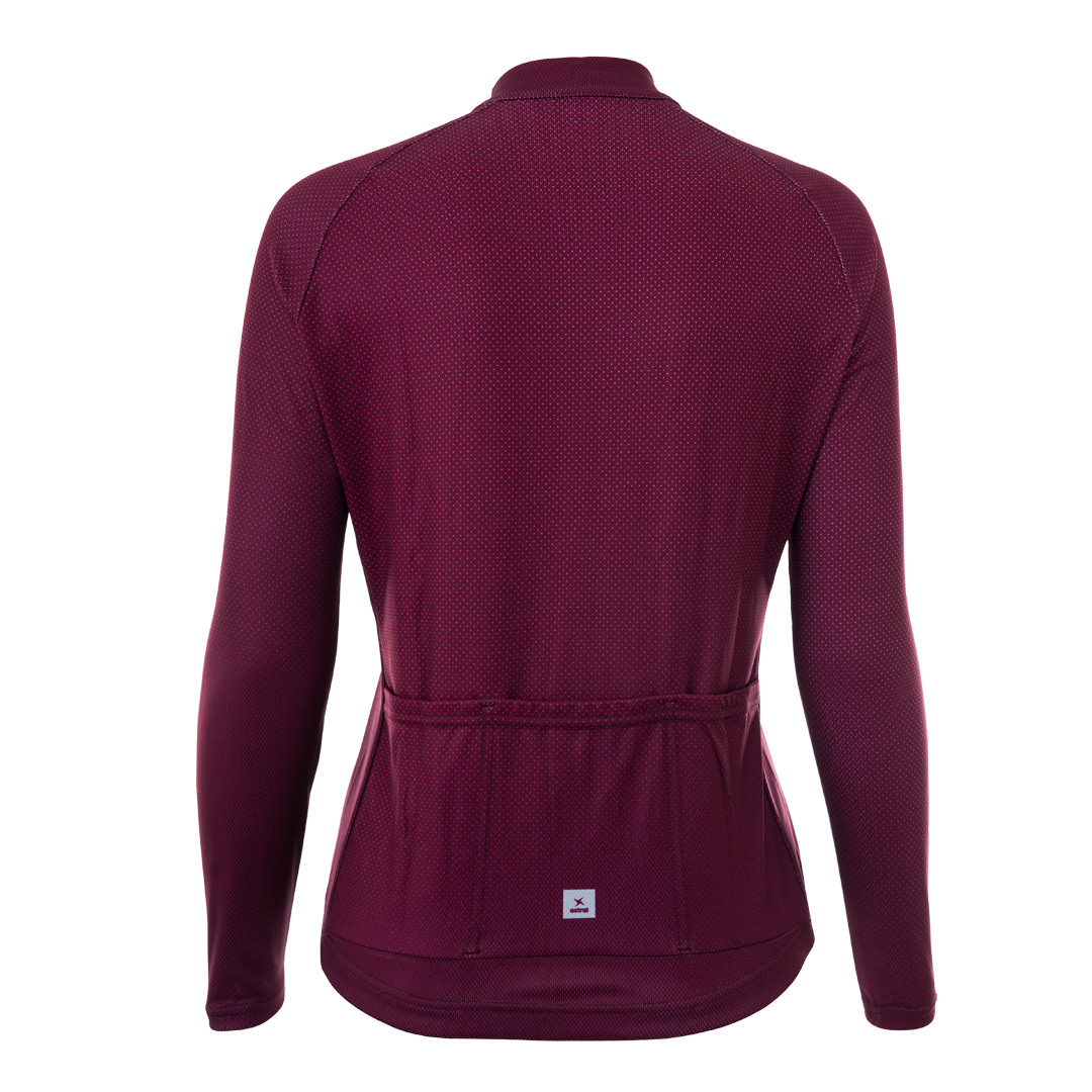 Astral Premium Langærmet Jersey Dame - Burgundy