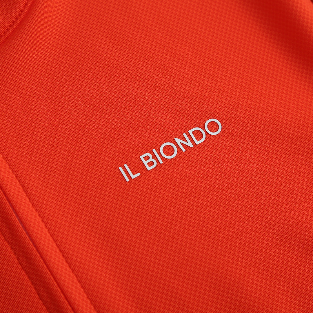 Il Biondo Vento Kortærmet Cykeltrøje Herre - Deep Orange