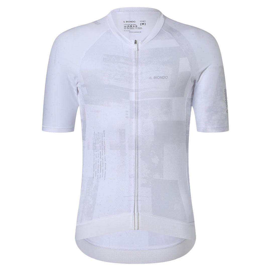 Il Biondo Infinito Kortærmet Cykeltrøje Herre - White