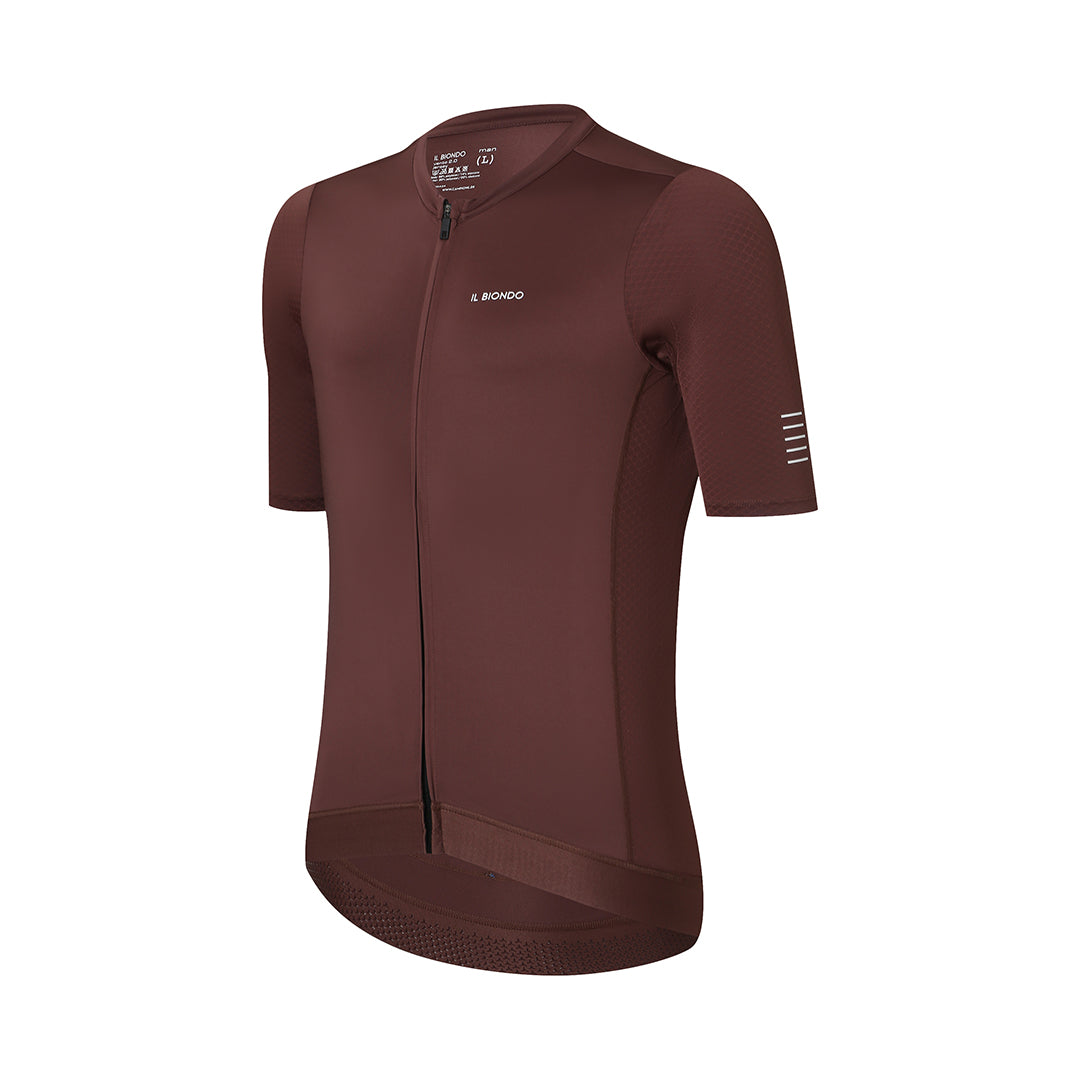 Il Biondo Vento 2.0 Kortærmet Cykeltrøje Herre - Maroon