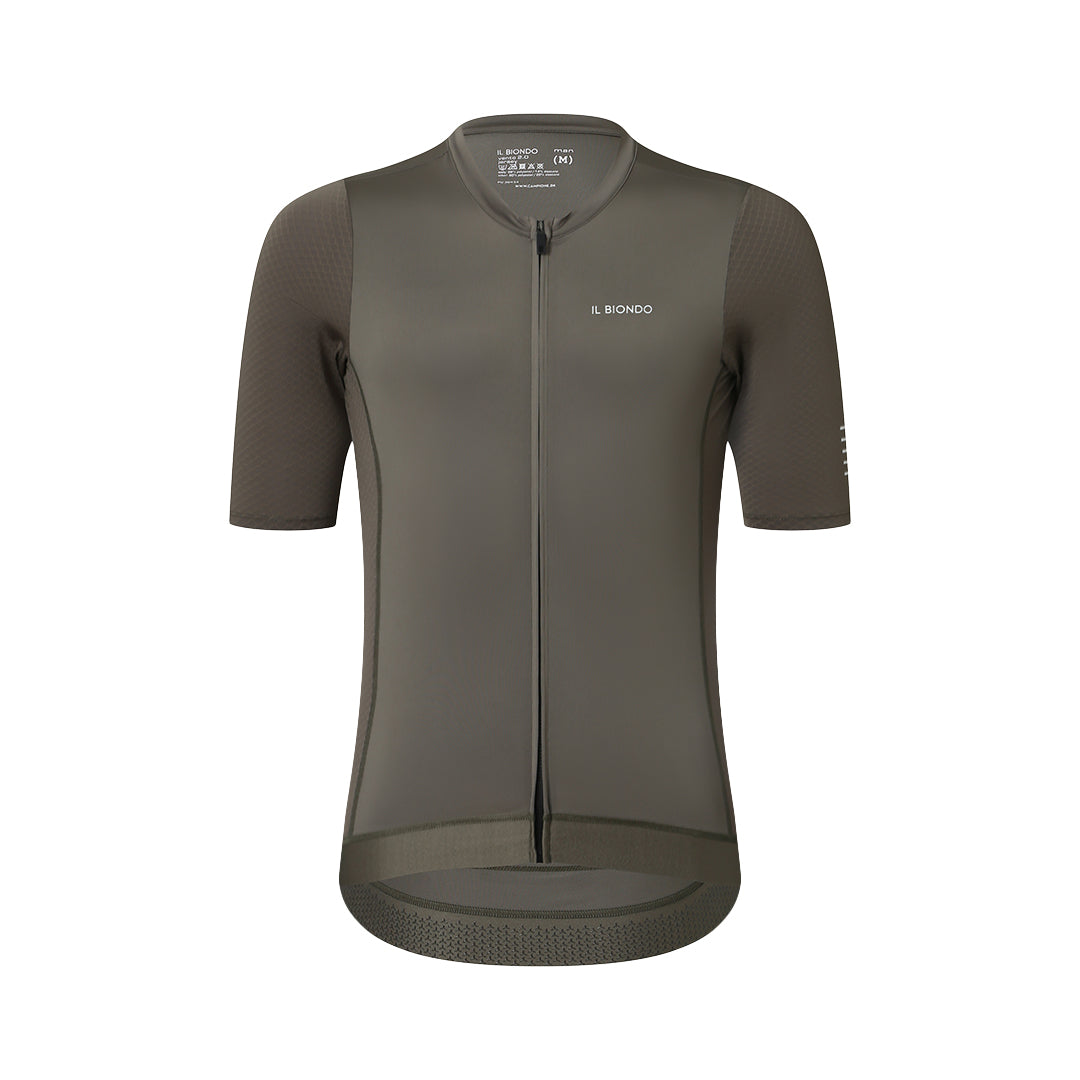 Il Biondo Vento 2.0 Kortærmet Cykeltrøje Herre - Soft Olive