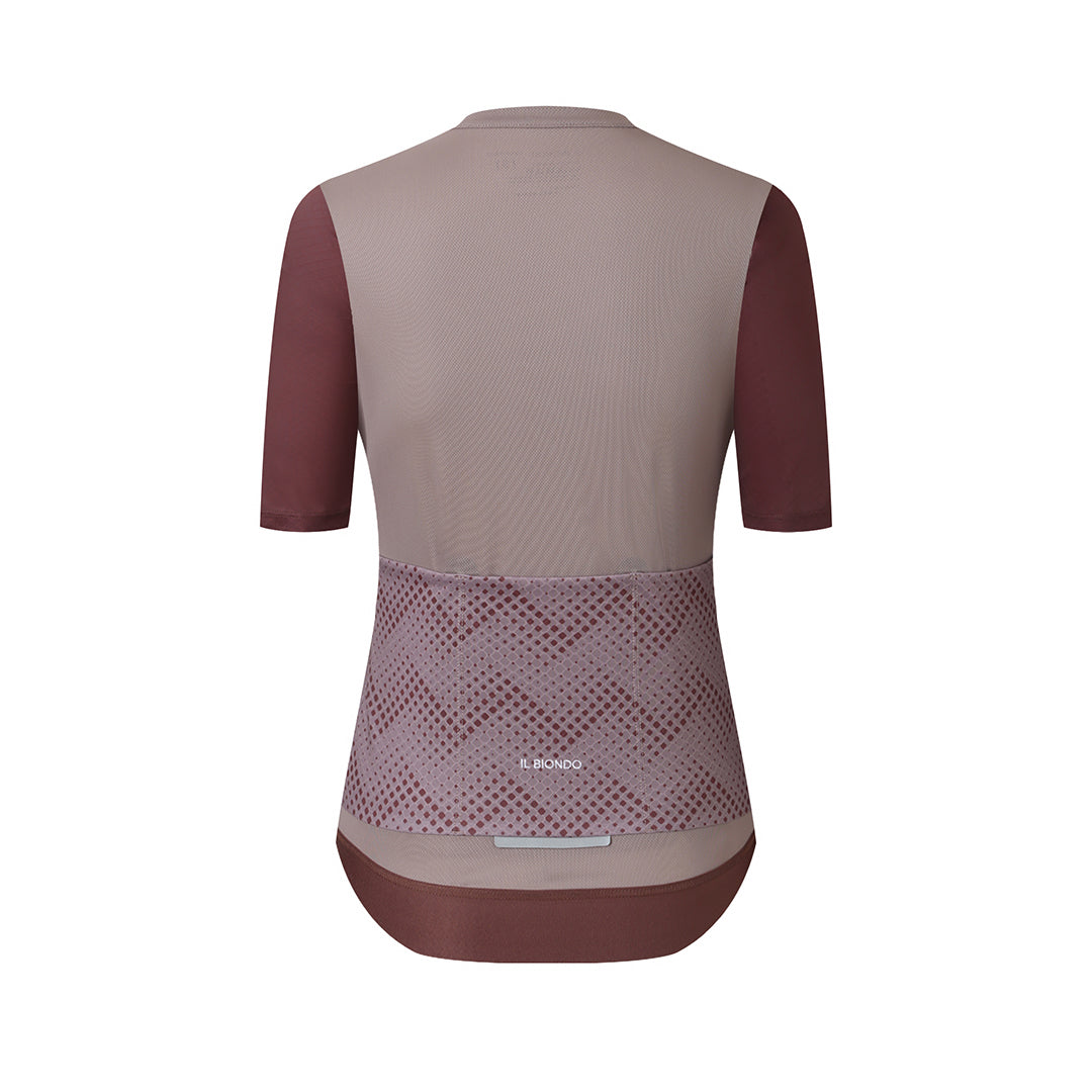 Il Biondo Vento Kortærmet Cykeltrøje Dame - Dusty Rose