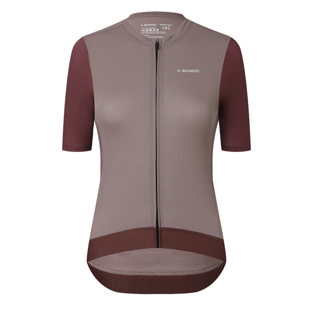 Il Biondo Vento Kortærmet Cykeltrøje Dame - Dusty Rose