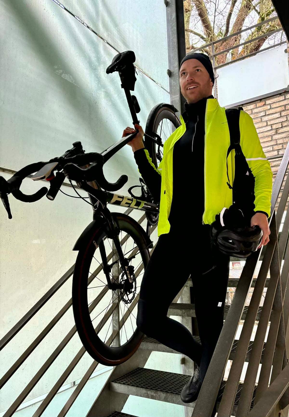Astral Multi Cykel- og Løbejakke Herre - Hi-Viz Gul