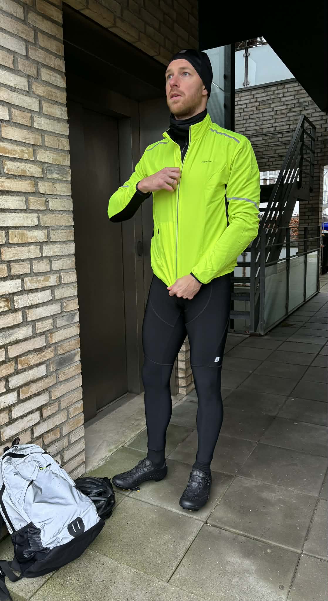 Astral Multi Cykel- og Løbejakke Herre - Hi-Viz Gul