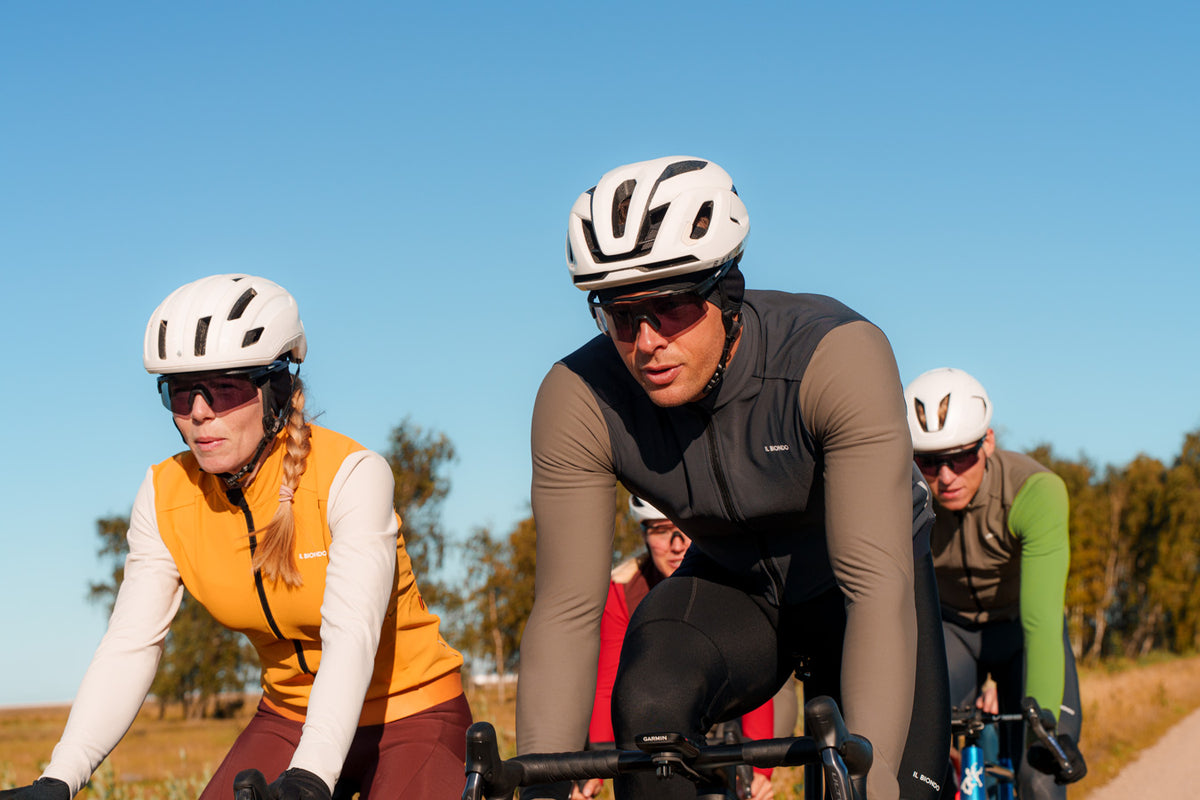 Il Biondo Element Langærmet Cykeltrøje Termo Dame - Gul/Råhvid