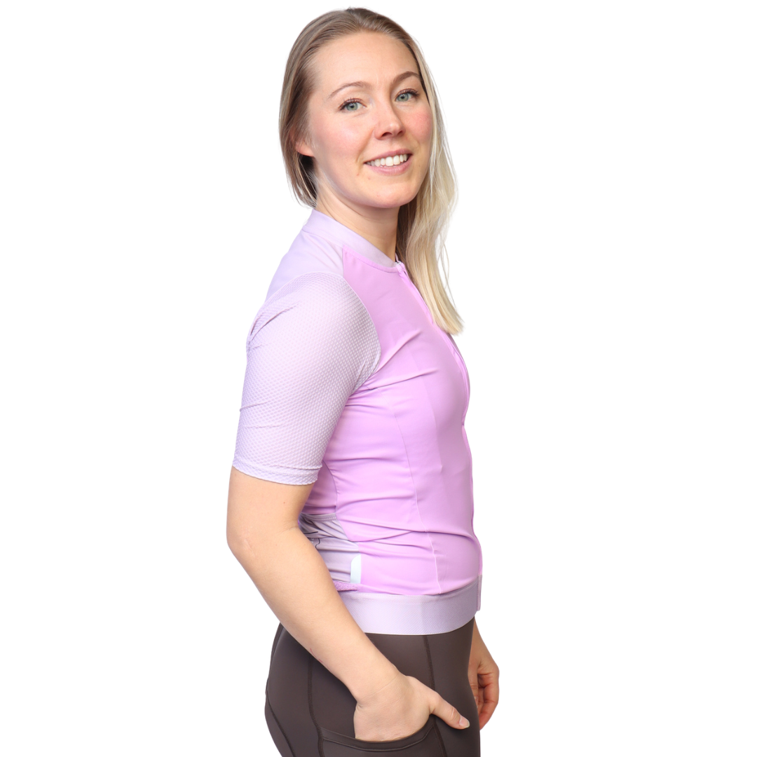 Astral Premium Tech Kortærmet Cykeltrøje Dame - Light Purple