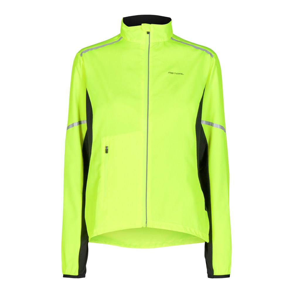 Astral Multi Cykel- og Løbejakke Dame - Hi-Viz Gul