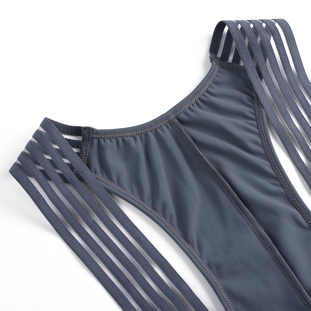IL Biondo Element Bib Shorts Dame - Steel Grey