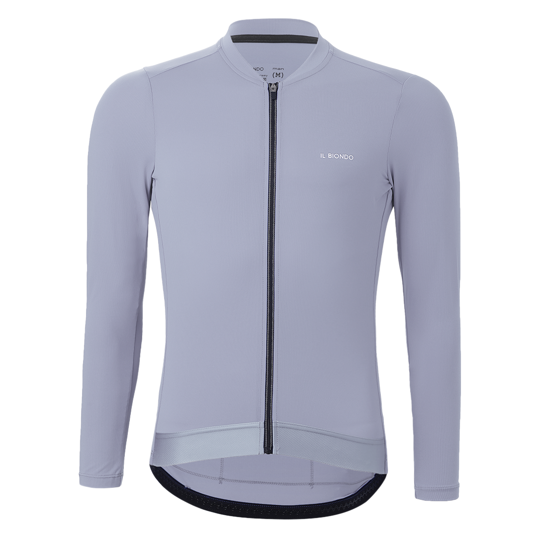 IL Biondo Element Jersey LS Herre - Sky Grey