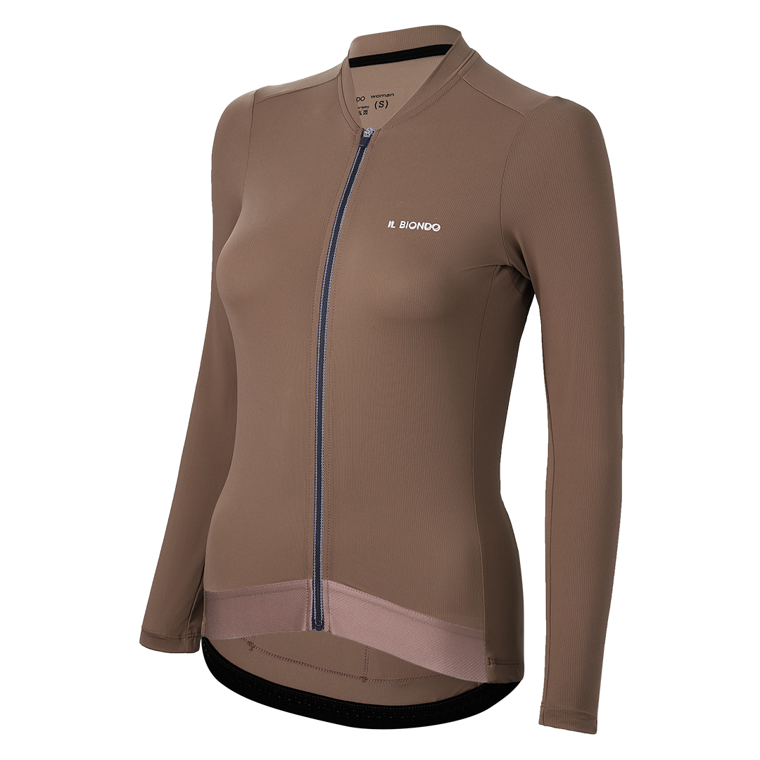 IL Biondo Element Jersey LS Dame - Brun