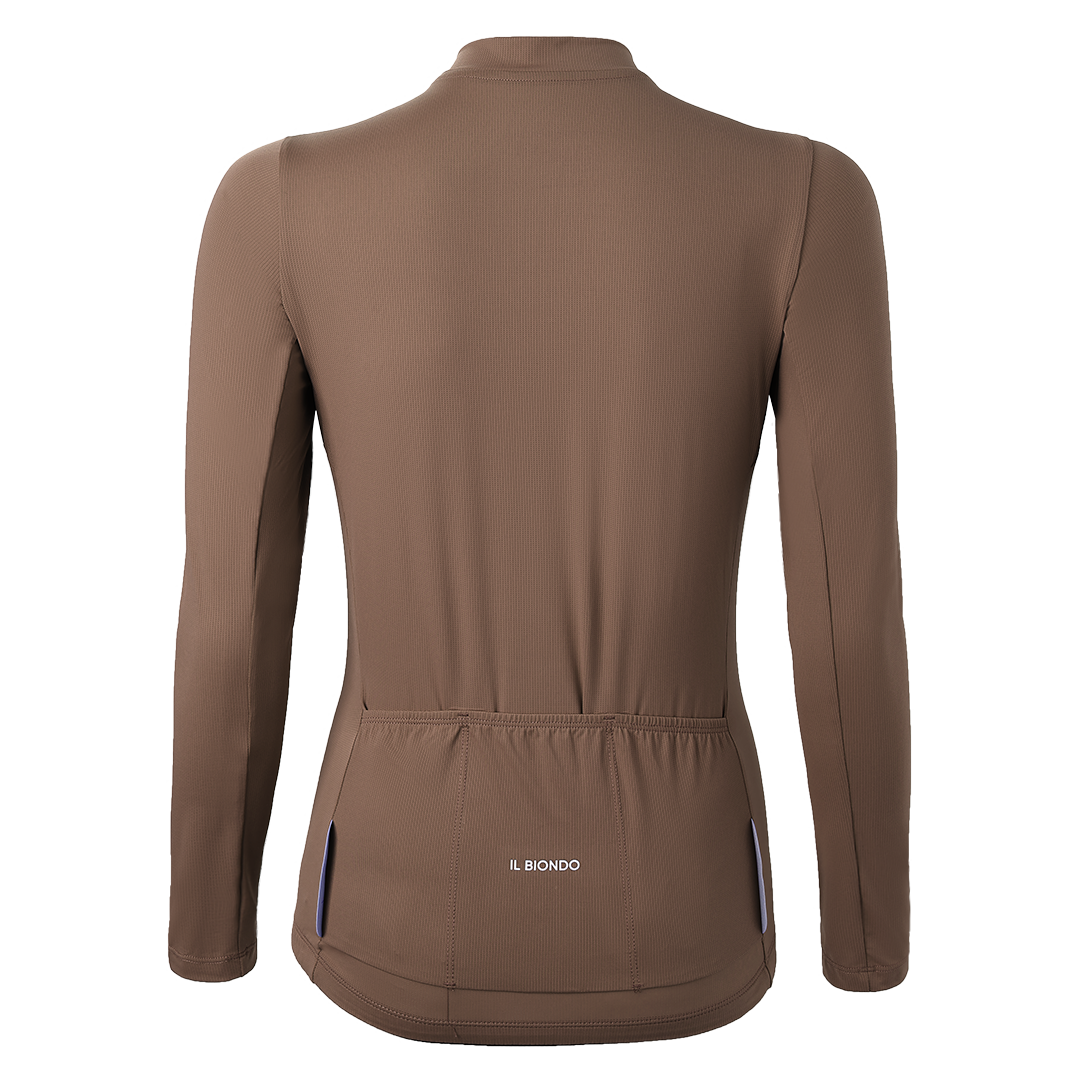 IL Biondo Element Jersey LS Dame - Brun