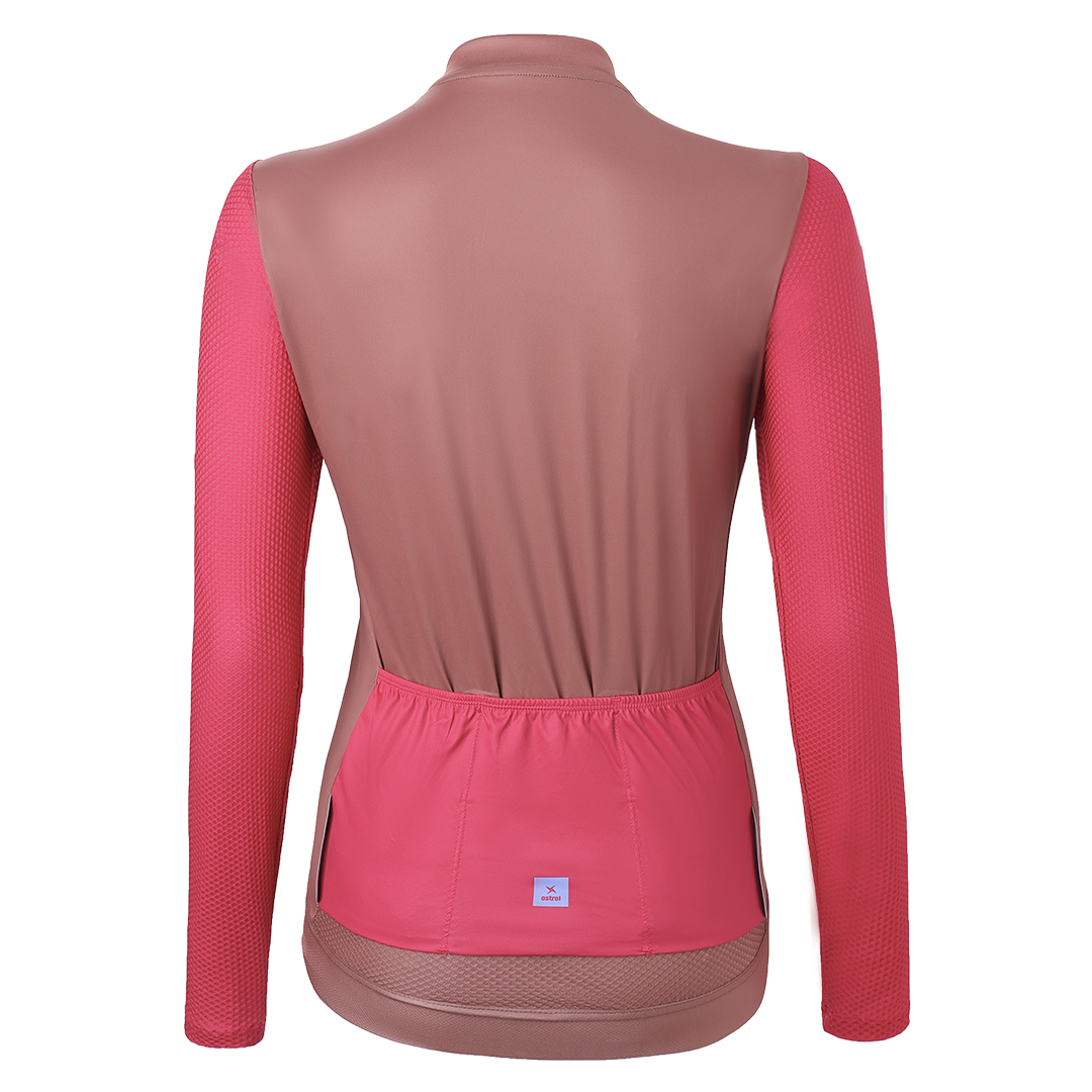 Astral Premium Tech Jersey LS Dame - Camel Brown