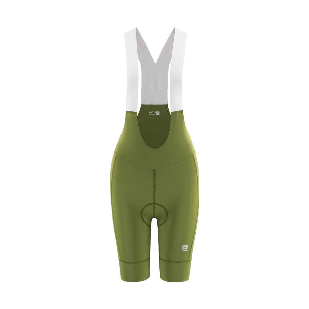 Astral Premium Bib Shorts Dame - Light Olive