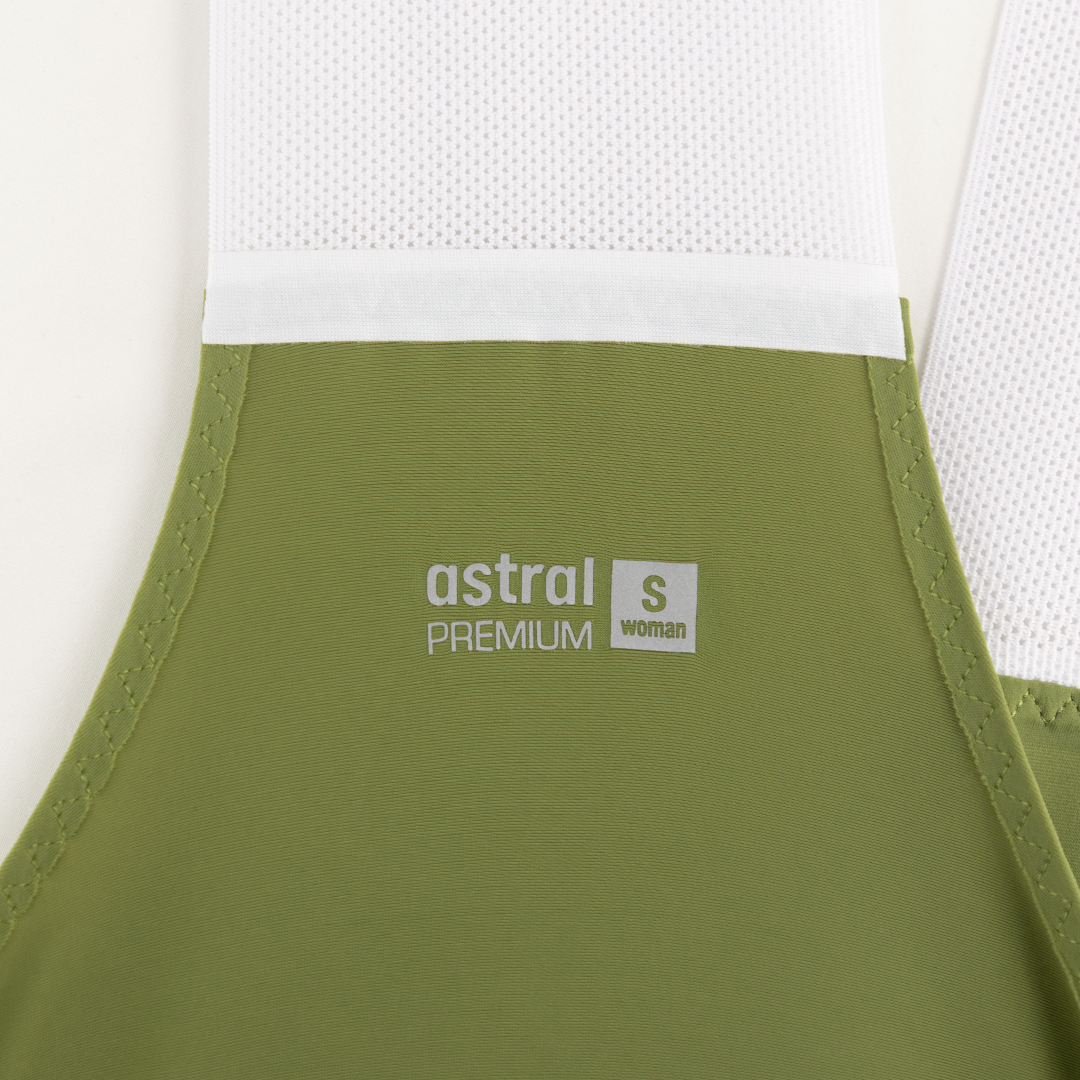 Astral Premium Bib Shorts Dame - Light Olive