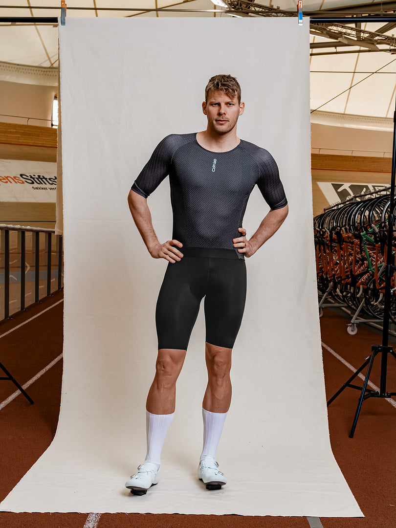 CdA lab Kortærmet Aero Jersey Zipless - Black Steel