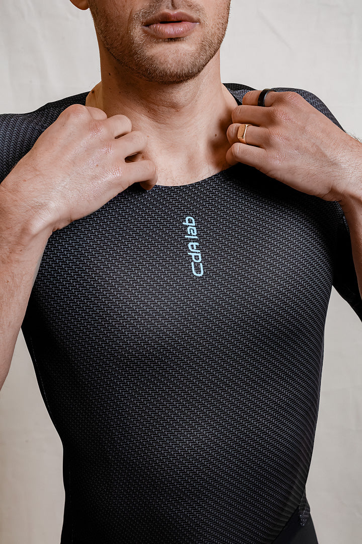 CdA lab Kortærmet Aero Jersey Zipless - Black Steel