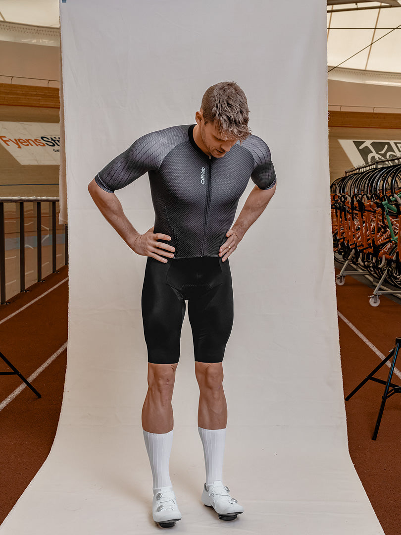 CdA lab Kortærmet Aero Suit Herre - Black Steel