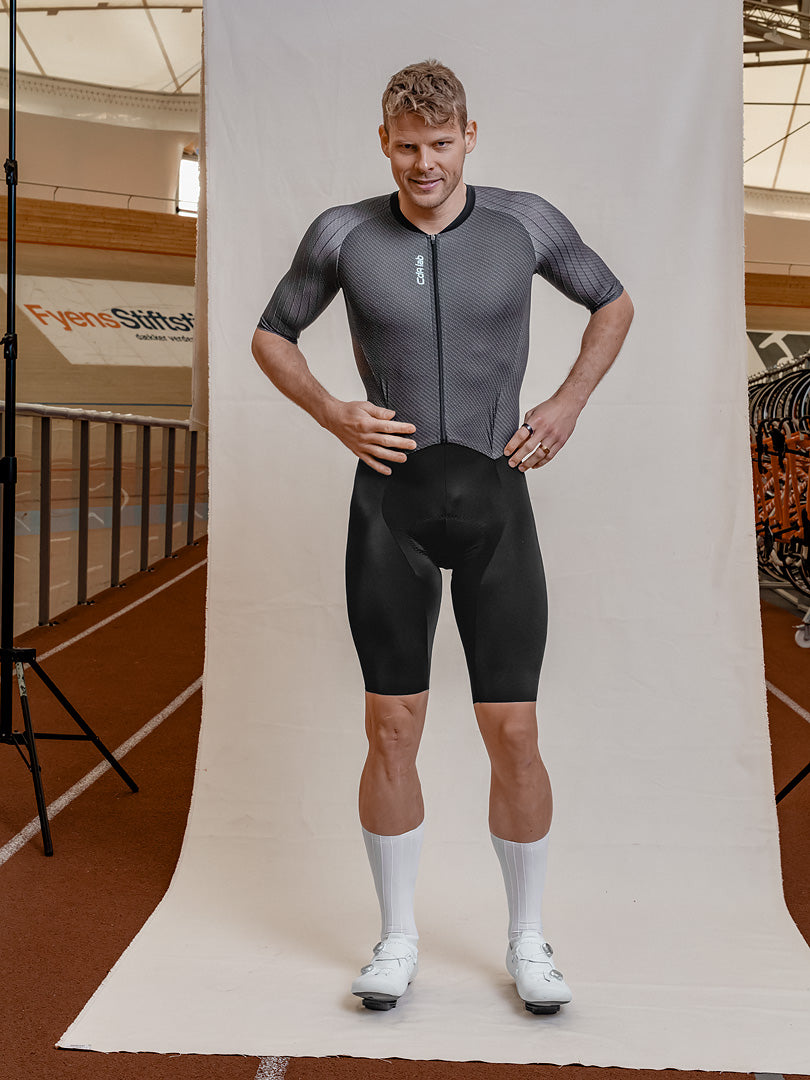 CdA lab Kortærmet Aero Suit Herre - Black Steel
