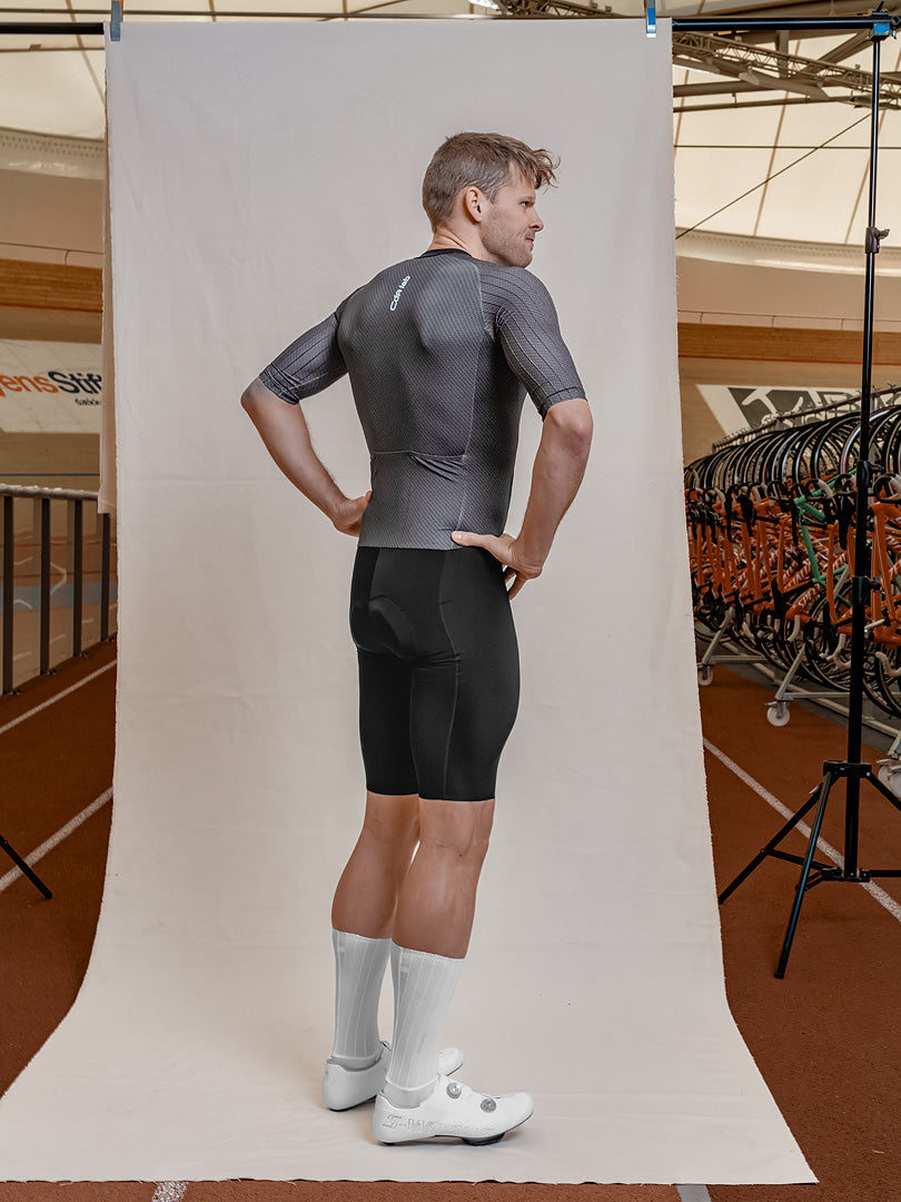 CdA lab Kortærmet Aero Suit Herre - Black Steel