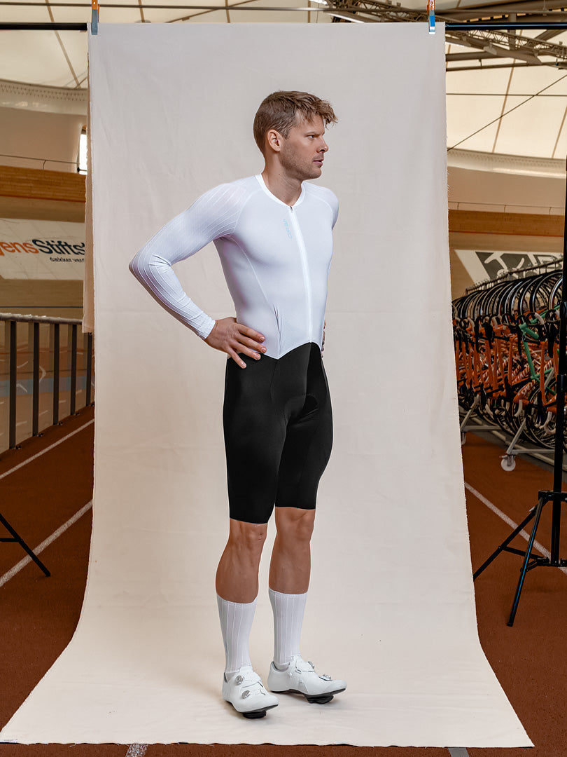 CdA lab Langærmet Aero Suit Herre - Silver White