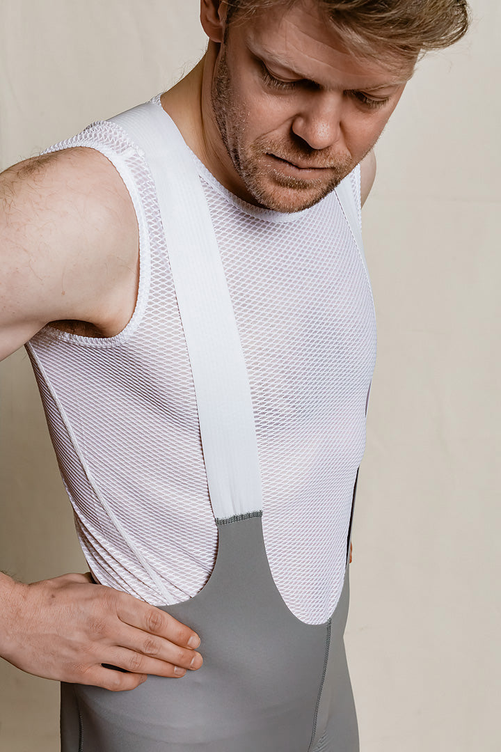 CdA lab Aero Bib Shorts Light Grey - Herre