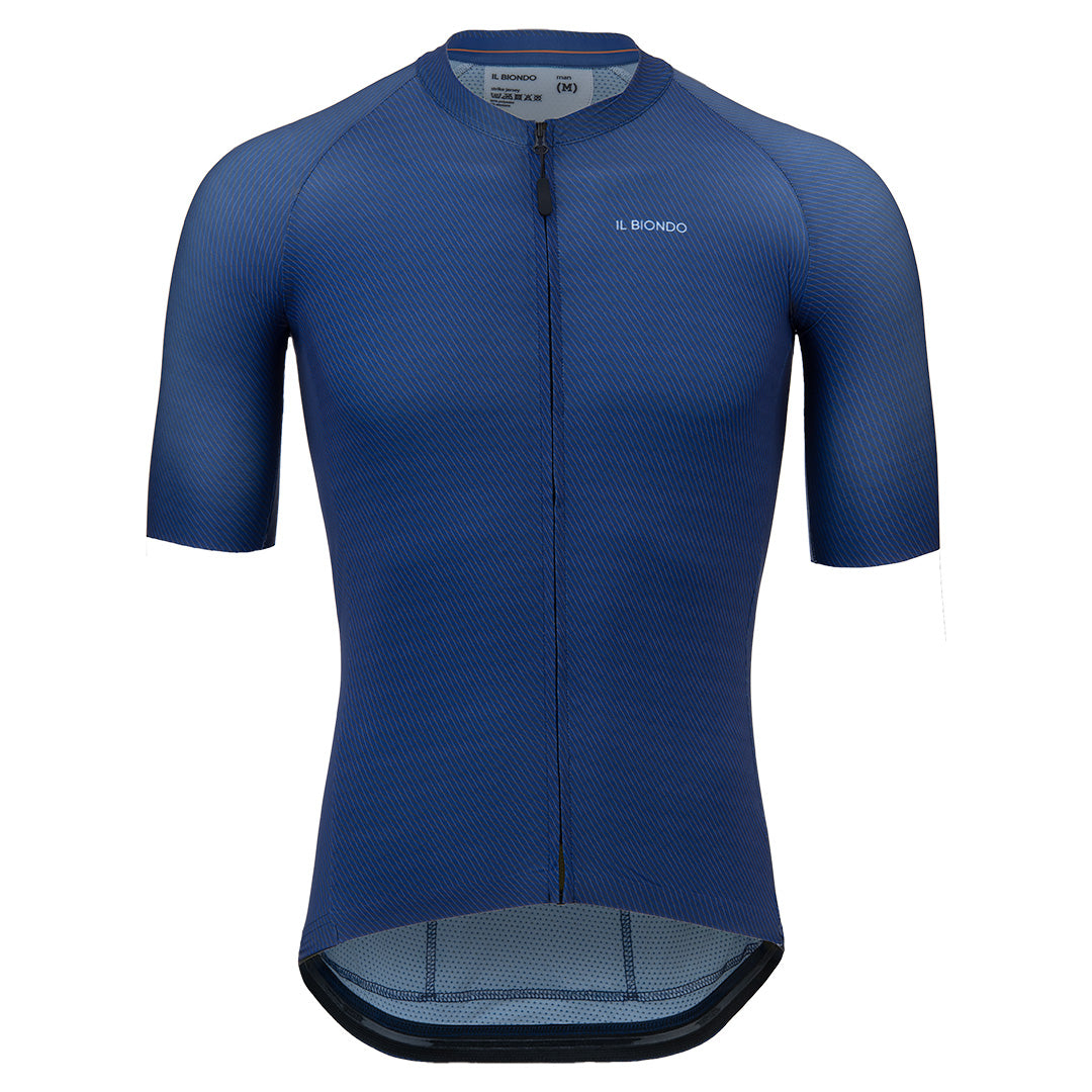 Il Biondo Monument II Kortærmet Cykeltrøje Herre - Ink Blue