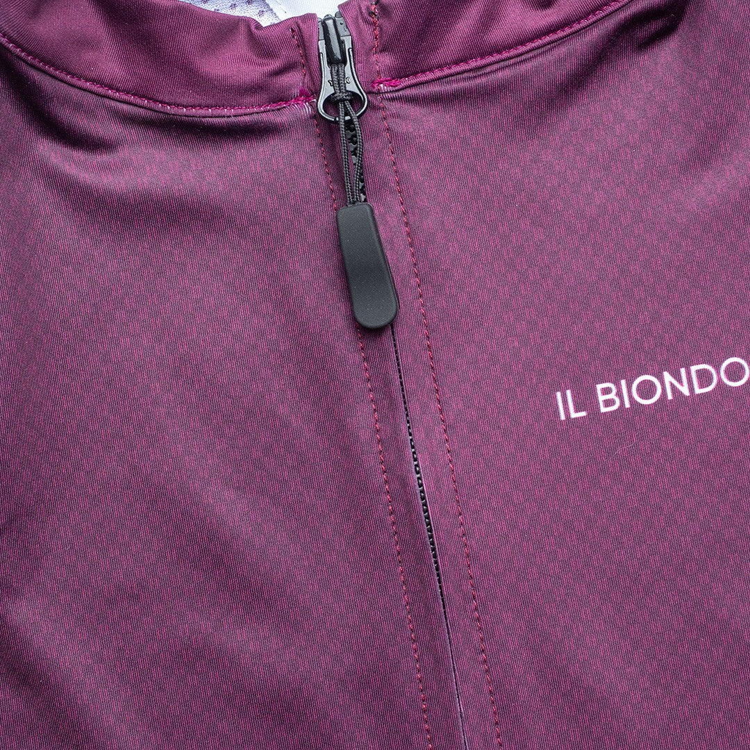 Il Biondo Monument II Kortærmet Cykeltrøje Dame - Dark Plum