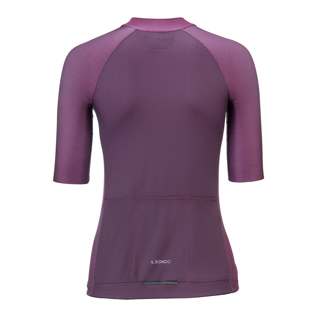 Il Biondo Monument II Kortærmet Cykeltrøje Dame - Dark Plum