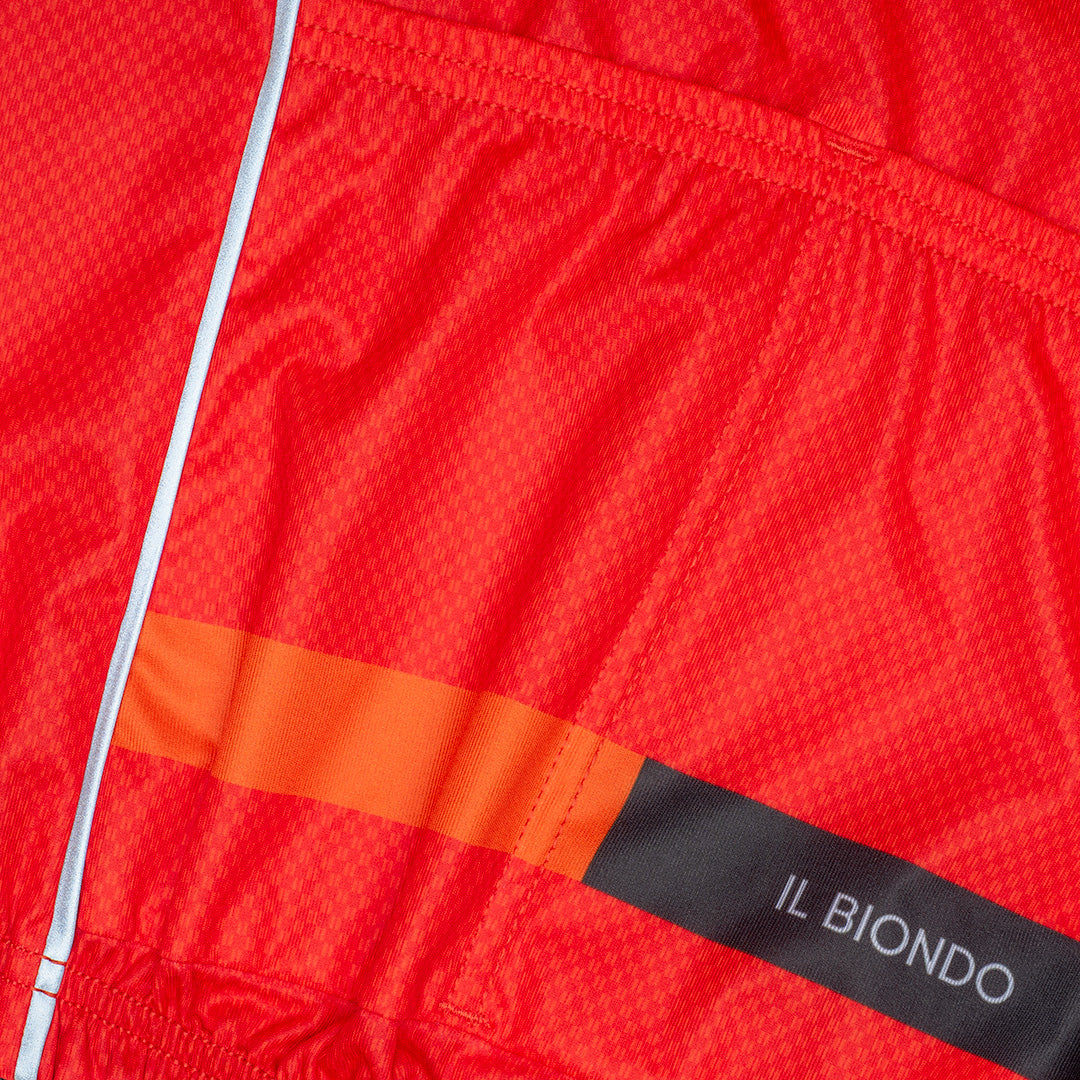 Il Biondo Courage Flight Cykelvindjakke Deep Orange - Herre